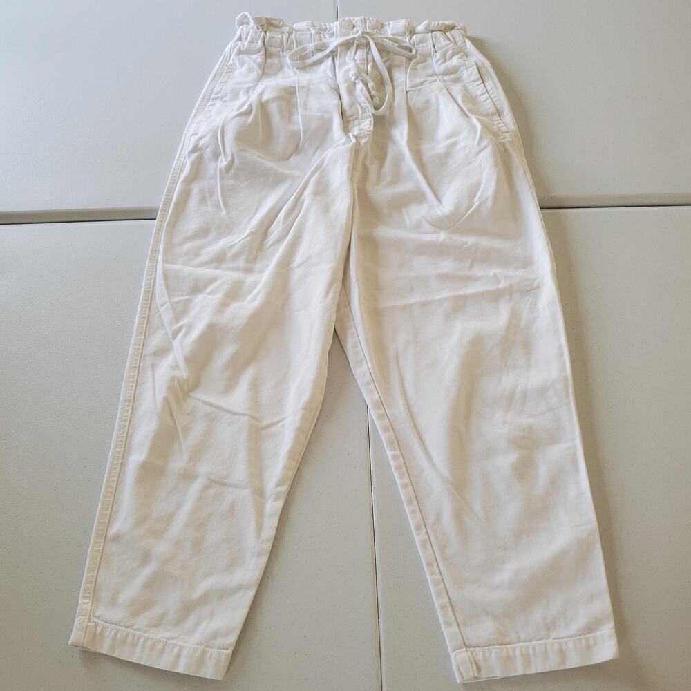 Free People Cream Straight Leg Pants